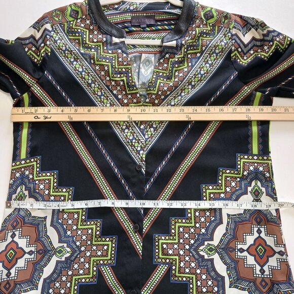 Hale Bob Geometric Print Maxi Dress Size Small Multicolor - Picture 12 of 14